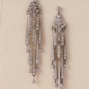 BHLDN deco chandelier earrings Swarovski crystals